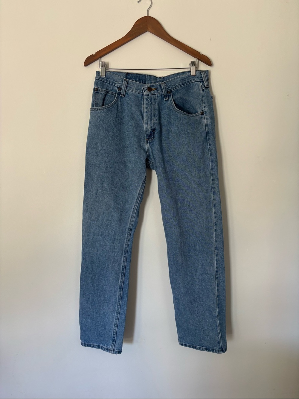 Wrangler Men’s Classic Straight Leg Light Wash Jeans 32x30 100% Cotton